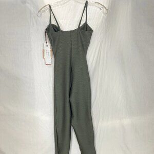 NEW FIT MAMA  Womens Unitard Antonia in Tarragon Jacard Size XS Olive Green